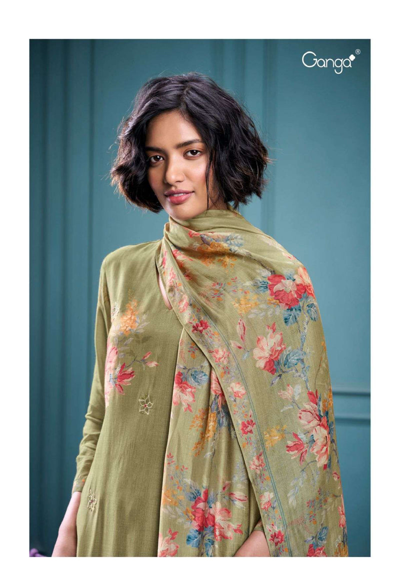 Ganga Fashion Alawiya 2881 Bemberg Silk Swarovski Work Salwar Suit