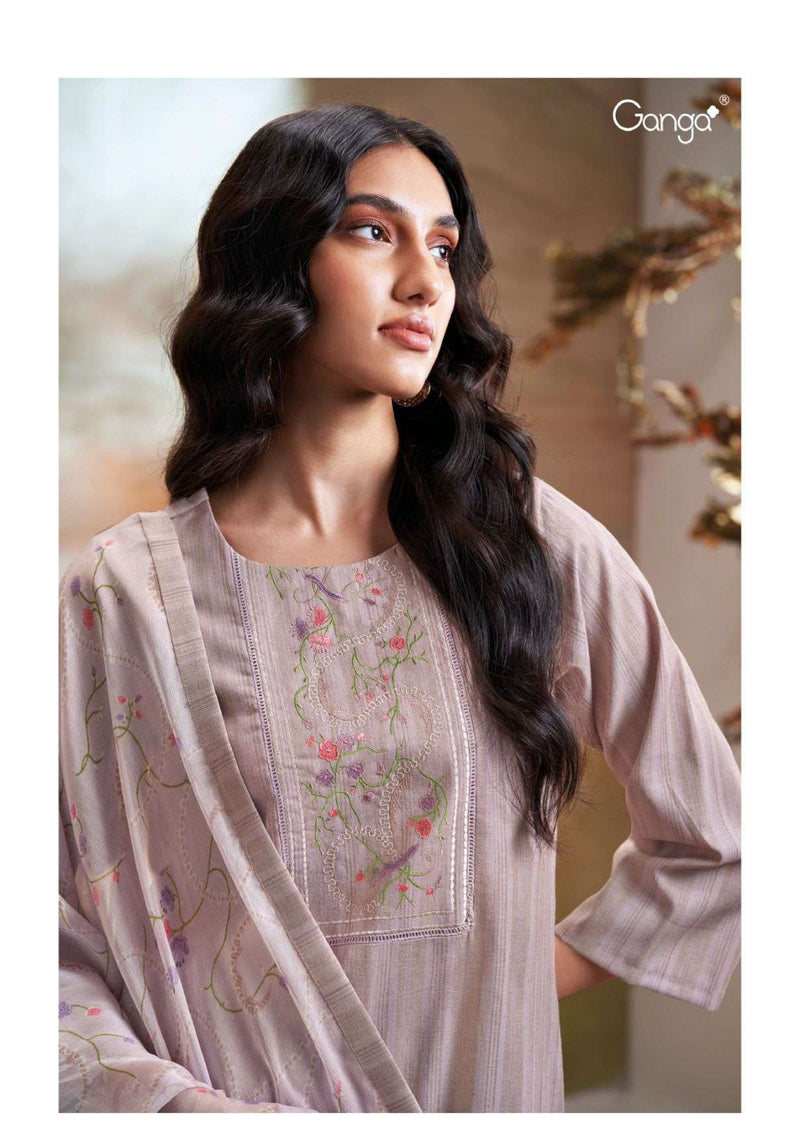 Ganga Fashion Anshi 2603 Woven Jacquard Embroidery Designer Party Wear Salwar Kameez