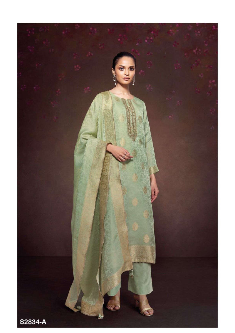 Ganga Fashion Anya 2834 Bemberg Silk Designer Party Wear Salwar Suit