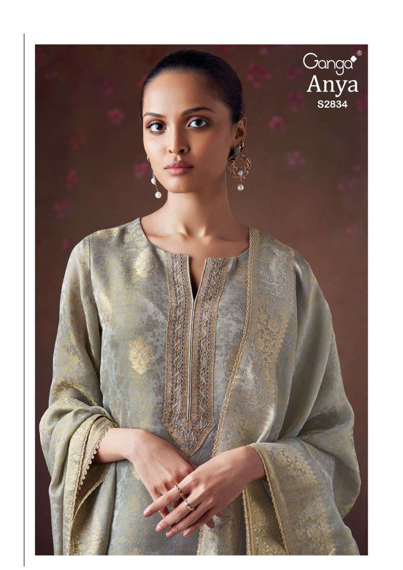 Ganga Fashion Anya 2834 Bemberg Silk Designer Party Wear Salwar Suit