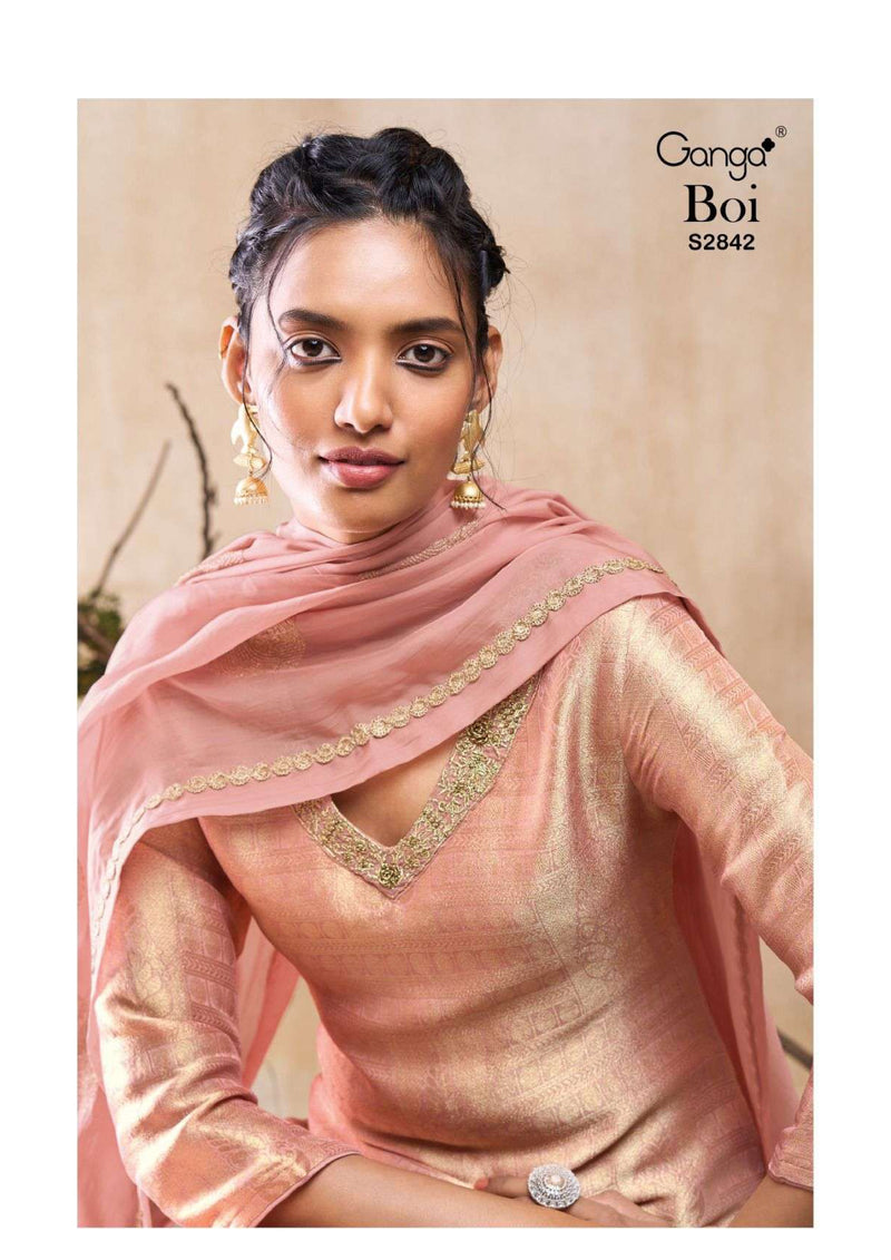 Ganga Fashion Boi 2842 Bemberg Silk Designer Salwar Suit