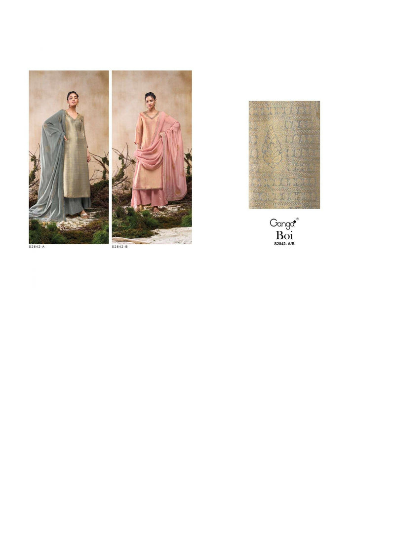 Ganga Fashion Boi 2842 Bemberg Silk Designer Salwar Suit