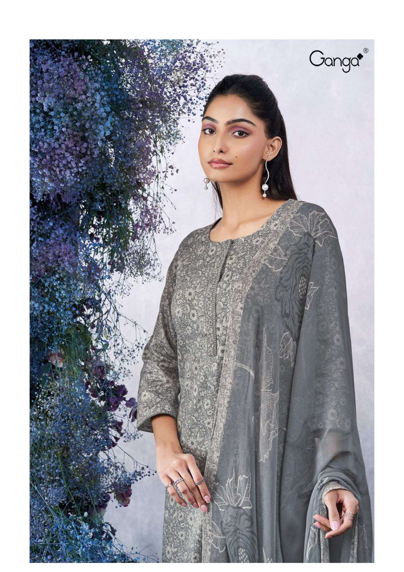 Ganga Fashion Carmelita 2808 Cotton Silk Satin Fancy Designer Salwar Kameez