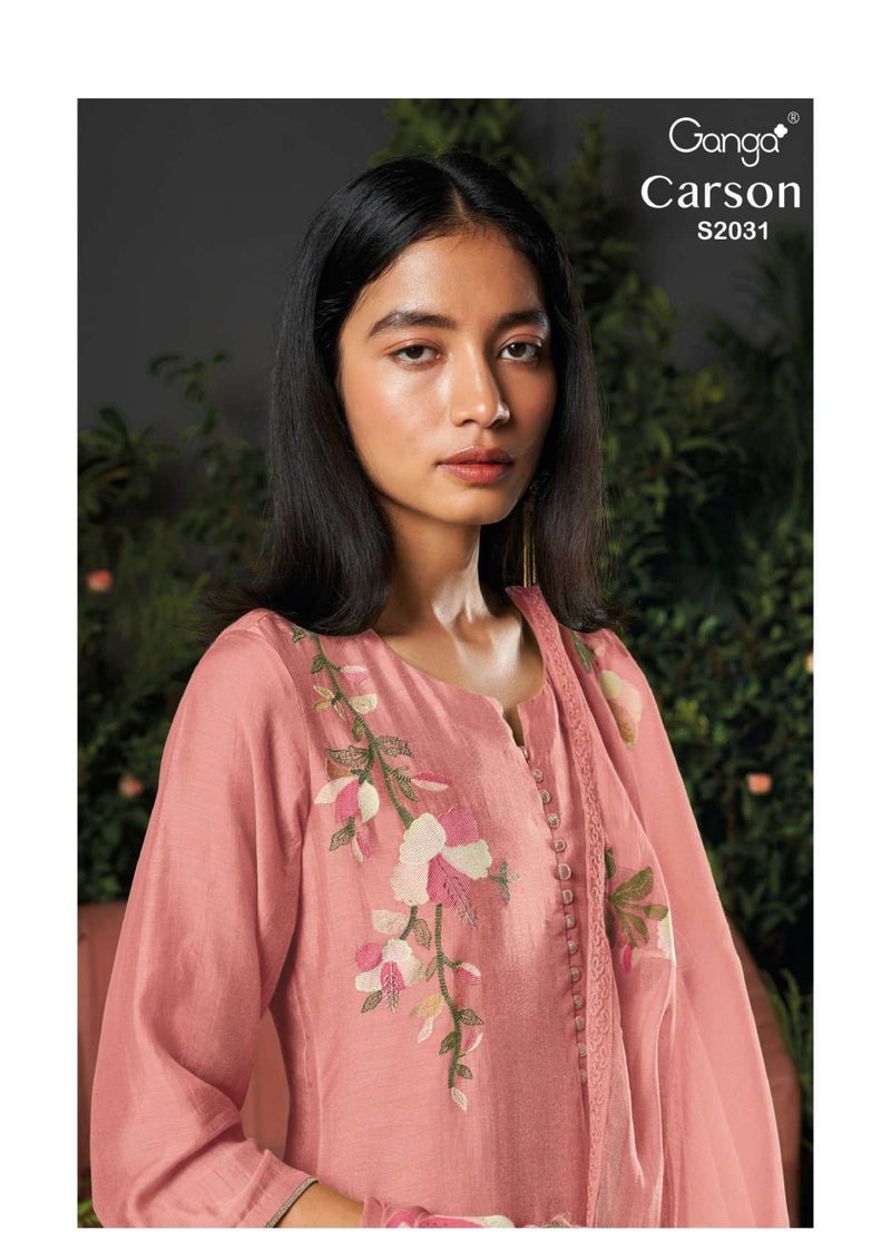 Ganga Fashion Carson 2031 Bemberg Silk Fancy Salwar Suit