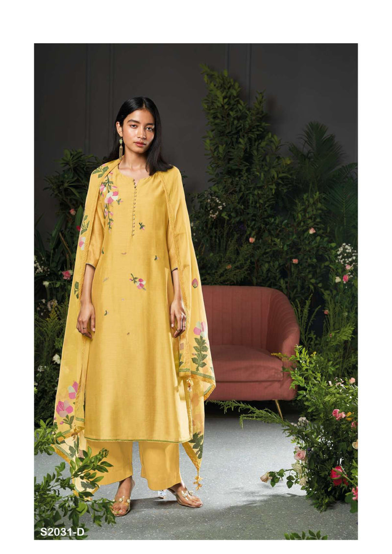 Ganga Fashion Carson 2031 Bemberg Silk Fancy Salwar Suit