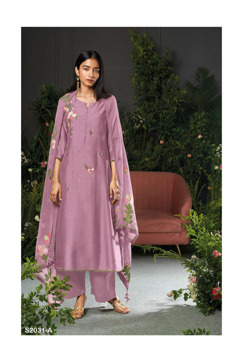 Ganga Fashion Carson 2031 Bemberg Silk Fancy Salwar Suit
