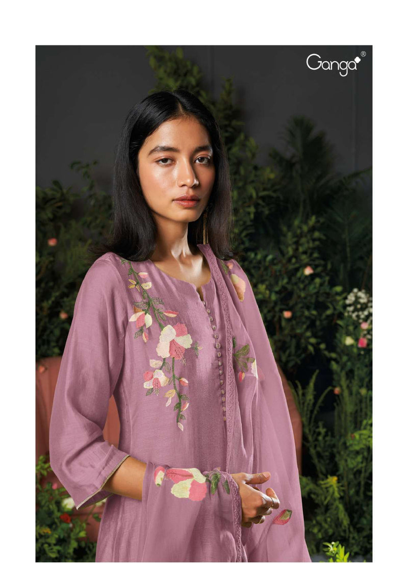 Ganga Fashion Carson 2031 Bemberg Silk Fancy Salwar Suit