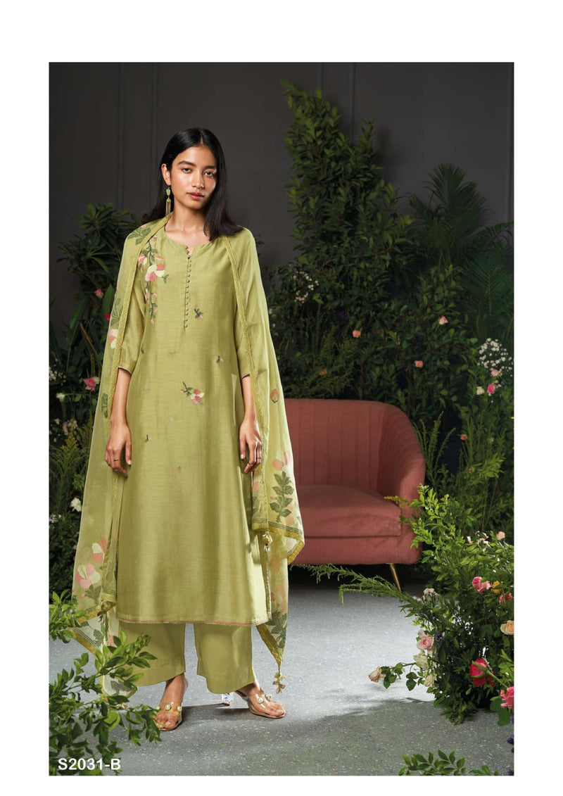 Ganga Fashion Carson 2031 Bemberg Silk Fancy Salwar Suit