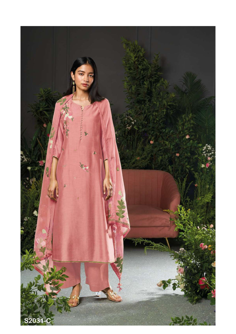 Ganga Fashion Carson 2031 Bemberg Silk Fancy Salwar Suit