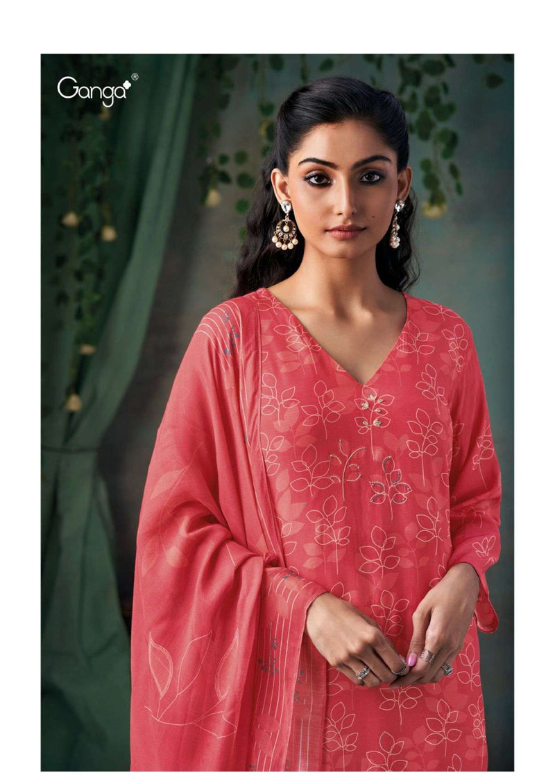 Ganga Fashion Cecilia 2826 Viscose Embroidery Hand Work Designer Salwar Suit
