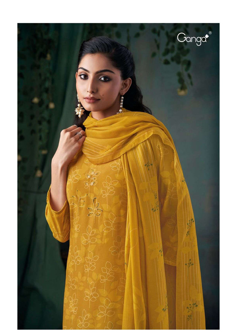 Ganga Fashion Cecilia 2826 Viscose Embroidery Hand Work Designer Salwar Suit