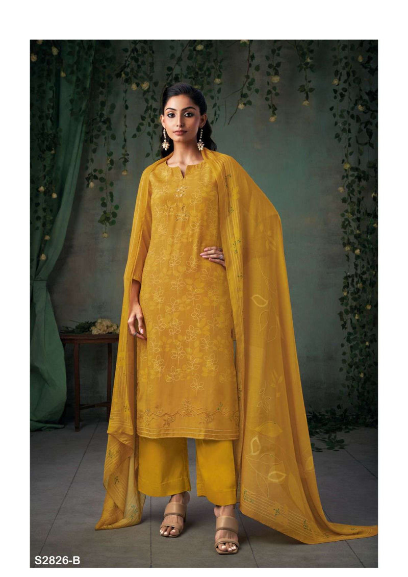 Ganga Fashion Cecilia 2826 Viscose Embroidery Hand Work Designer Salwar Suit