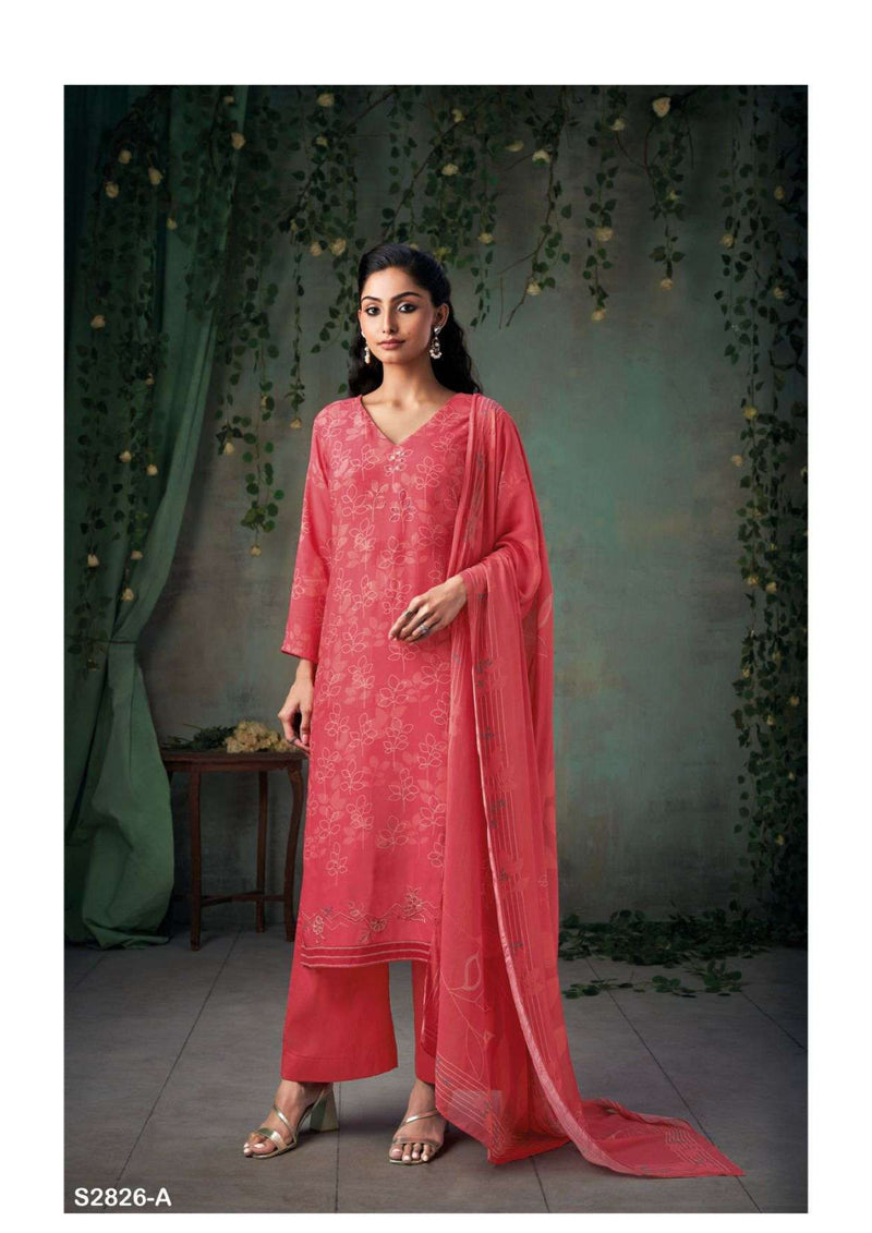Ganga Fashion Cecilia 2826 Viscose Embroidery Hand Work Designer Salwar Suit