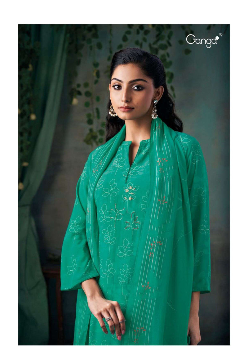 Ganga Fashion Cecilia 2826 Viscose Embroidery Hand Work Designer Salwar Suit