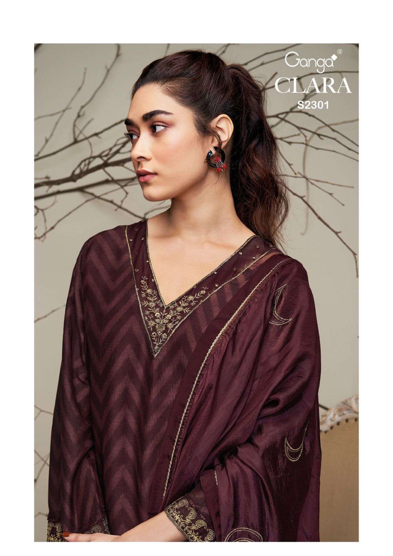 Ganga Fashion Clara 2301 Bemberg Silk Designer Party Wear Salwar Suit