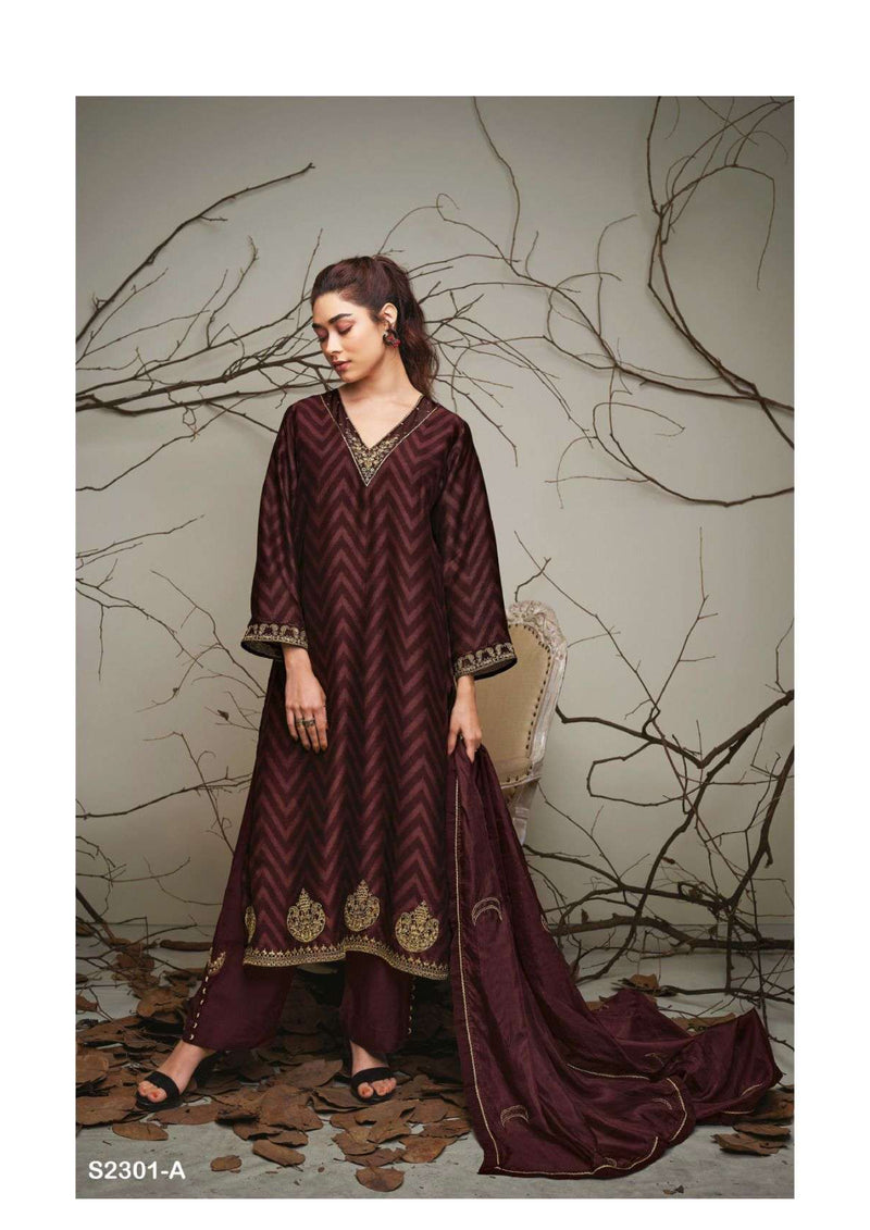 Ganga Fashion Clara 2301 Bemberg Silk Designer Party Wear Salwar Suit