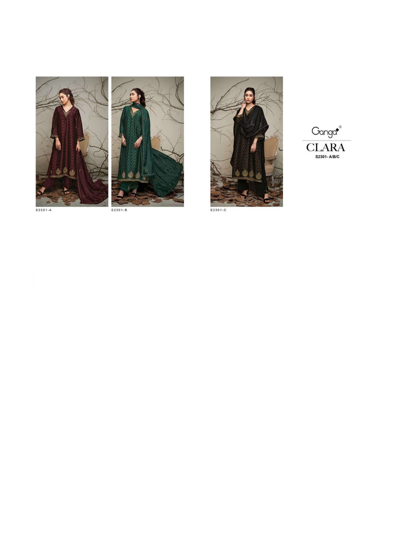 Ganga Fashion Clara 2301 Bemberg Silk Designer Party Wear Salwar Suit