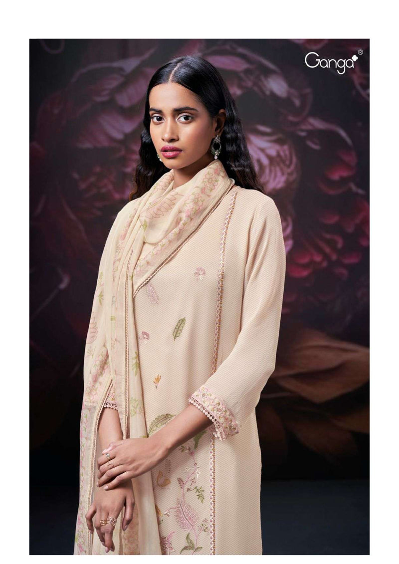 Ganga Fashion Corina 2509 Silk Jacquard Embroidery Festival Wear Salwar Kameez