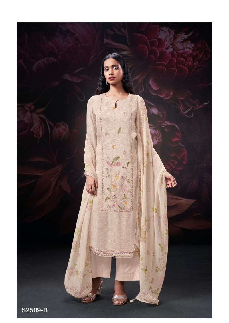 Ganga Fashion Corina 2509 Silk Jacquard Embroidery Festival Wear Salwar Kameez