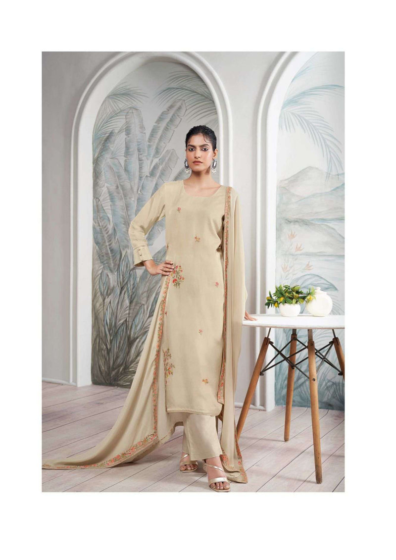Ganga Fashion Cyra Bemberg Habutai Silk Embroidery Salwar Suit