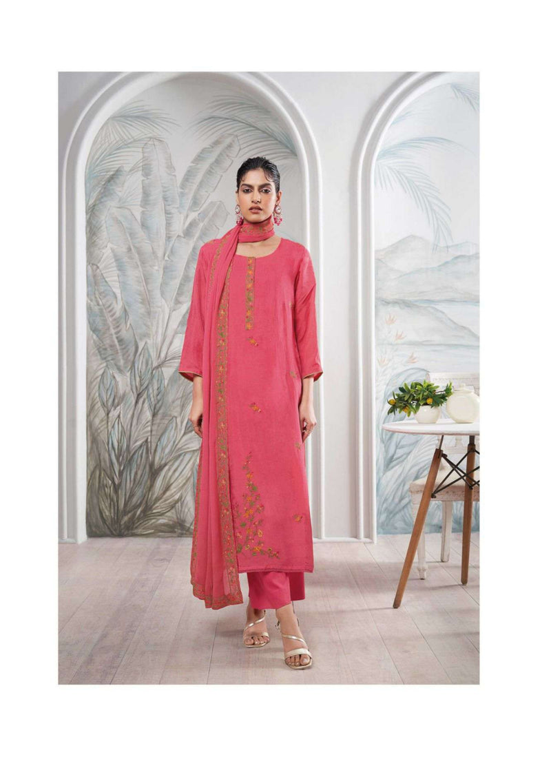 Ganga Fashion Cyra Bemberg Habutai Silk Embroidery Salwar Suit