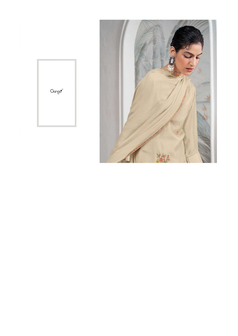 Ganga Fashion Cyra Bemberg Habutai Silk Embroidery Salwar Suit