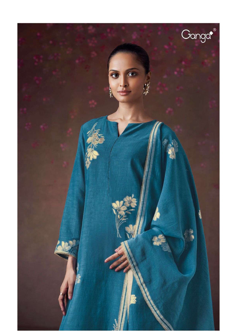 Ganga Fashion Diwata 2820 Viscose Silk Handwork Festival Wear Salwar Kameez