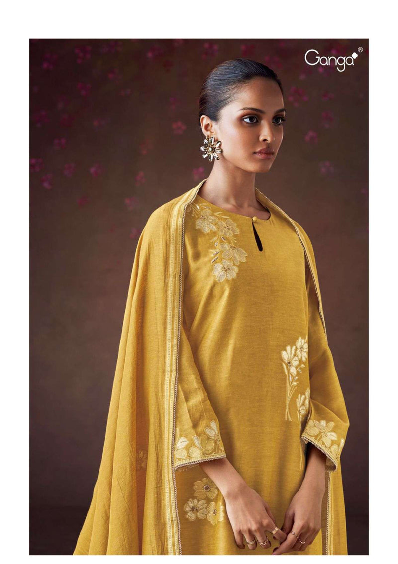Ganga Fashion Diwata 2820 Viscose Silk Handwork Festival Wear Salwar Kameez