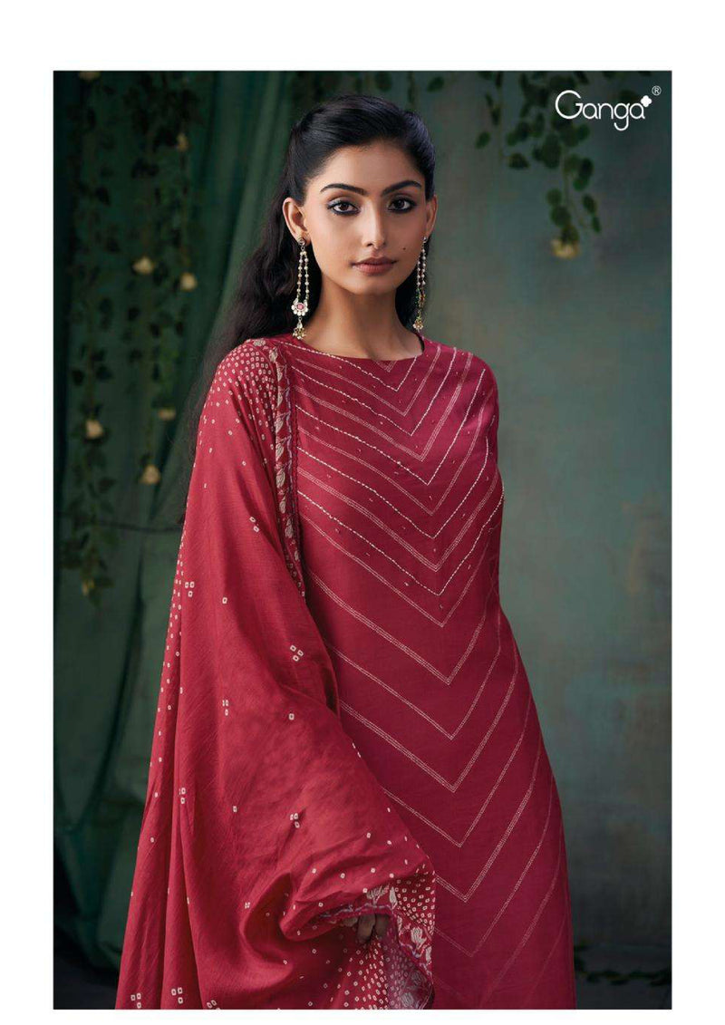Ganga Fashion Dolores 2829 Bemberg Silk Printed Designer Salwar Suit