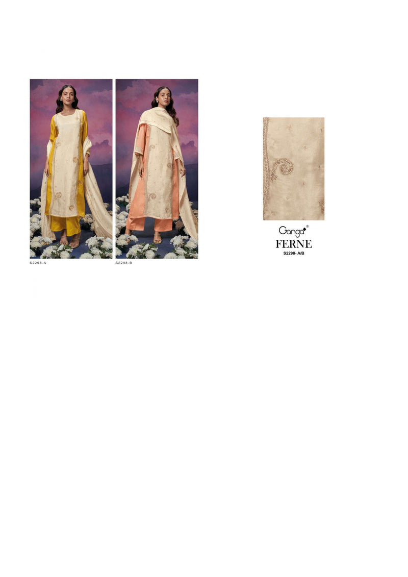 Ganga Fashion Ferne 2298 Bemberg Habotai Silk Designer Salwar Kameez