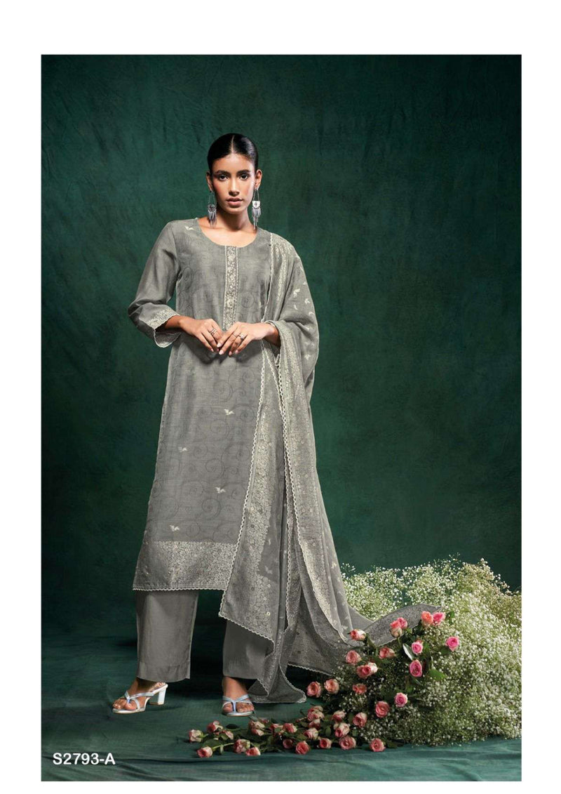 Ganga Fashion Gautami 2793 Viscose Silk Embroidery Festival Wear Salwar Kameez