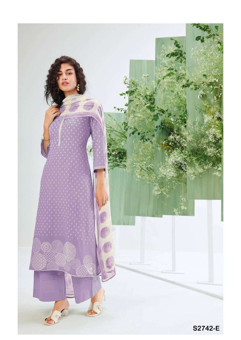 Ganga Fashion Inaaya 2742 Cotton Linen Embroidery Casual Wear Salwar Suit