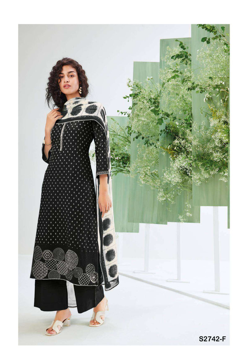 Ganga Fashion Inaaya 2742 Cotton Linen Embroidery Casual Wear Salwar Suit