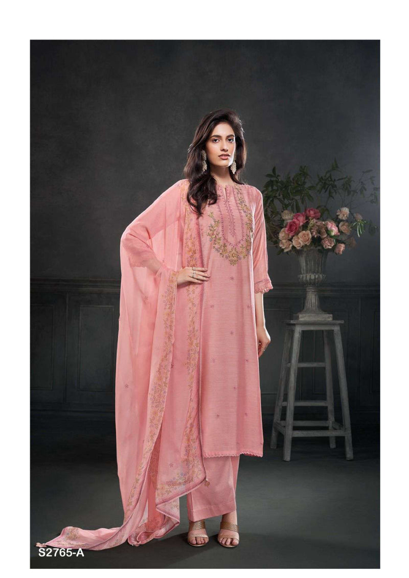 Ganga Fashion Jane 2765 Silk Hand Work Embroidery Designer Salwar Suit