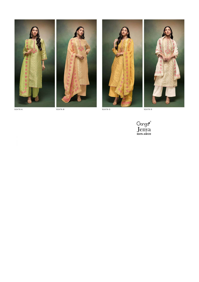 Ganga Fashion Jenya 2476 Organza Silk Designer Salwar Suit