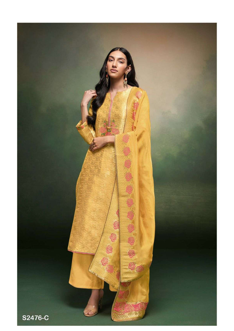 Ganga Fashion Jenya 2476 Organza Silk Designer Salwar Suit