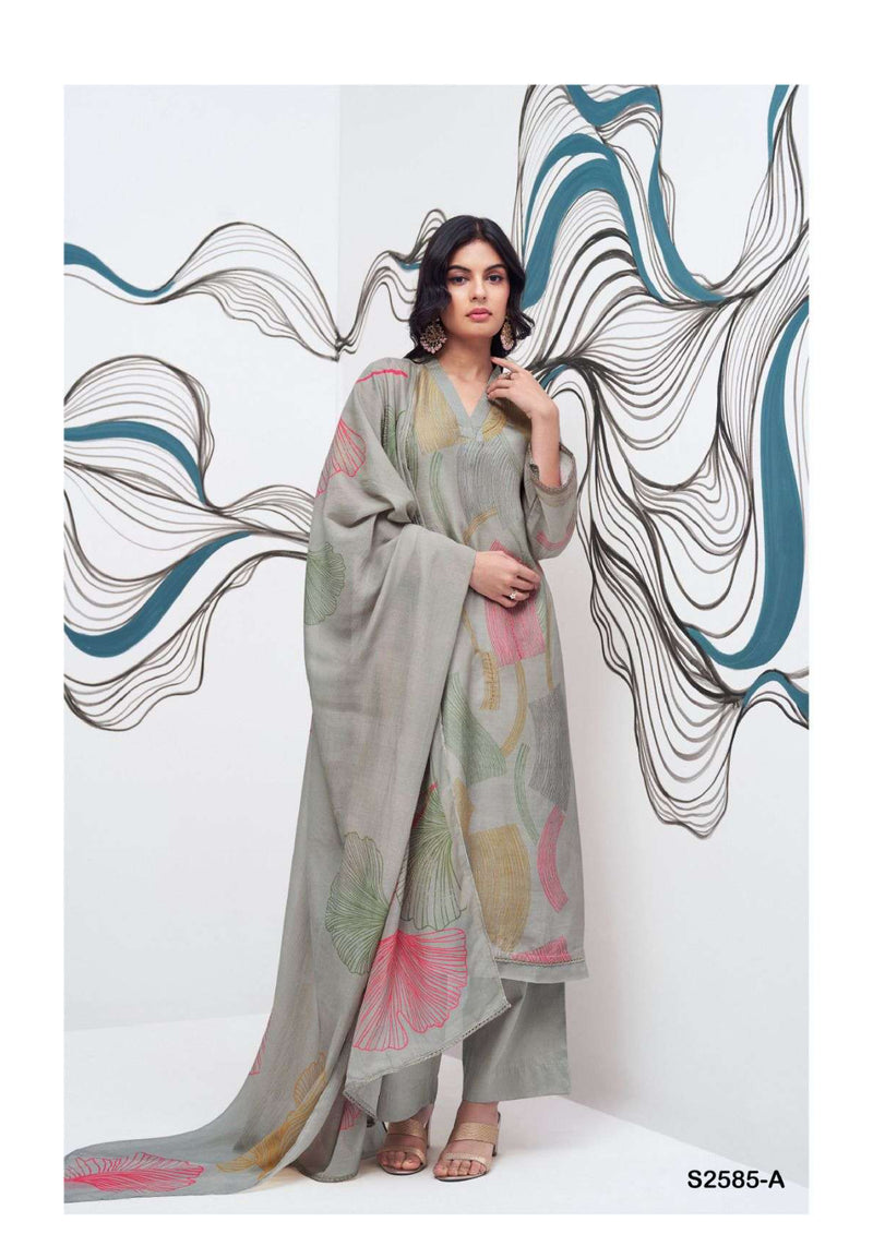 Ganga Fashion Kamilah 2585 Bemberg Silk Fancy Salwar Suit