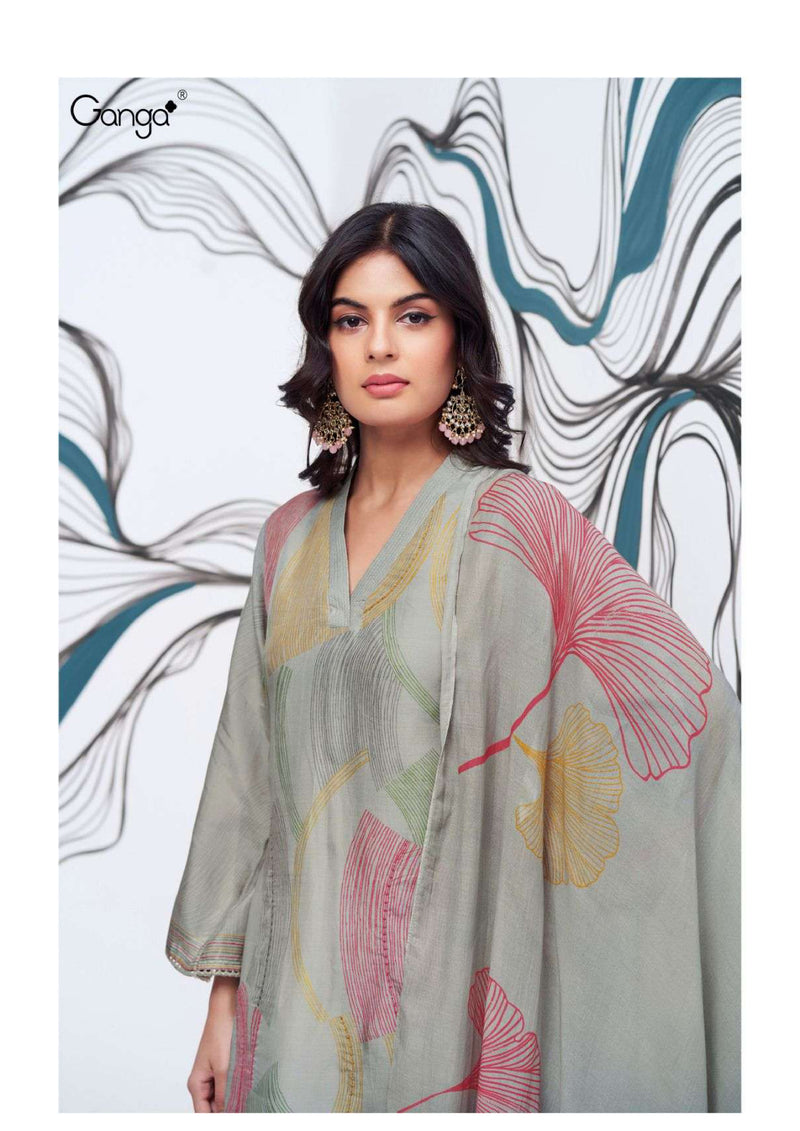 Ganga Fashion Kamilah 2585 Bemberg Silk Fancy Salwar Suit