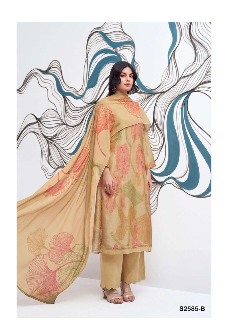 Ganga Fashion Kamilah 2585 Bemberg Silk Fancy Salwar Suit