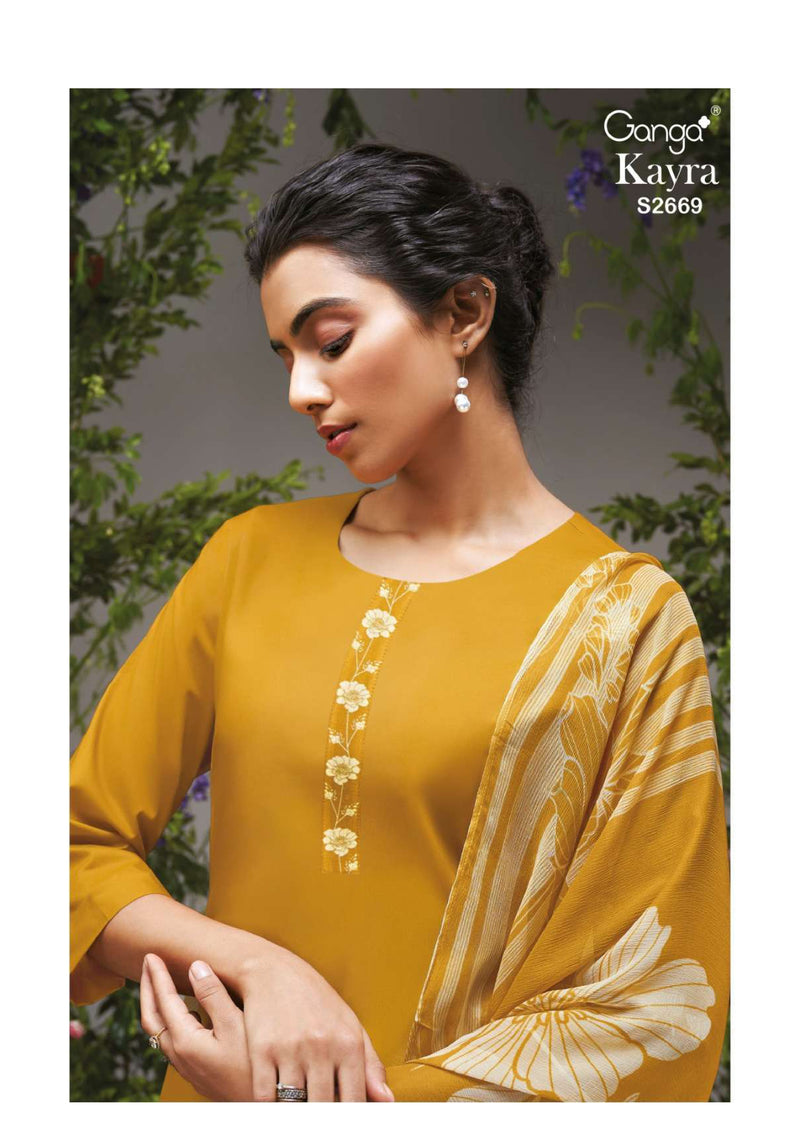 Ganga Fashion Kayra 2669 Cotton Daman Printed Fancy Salwar Suit