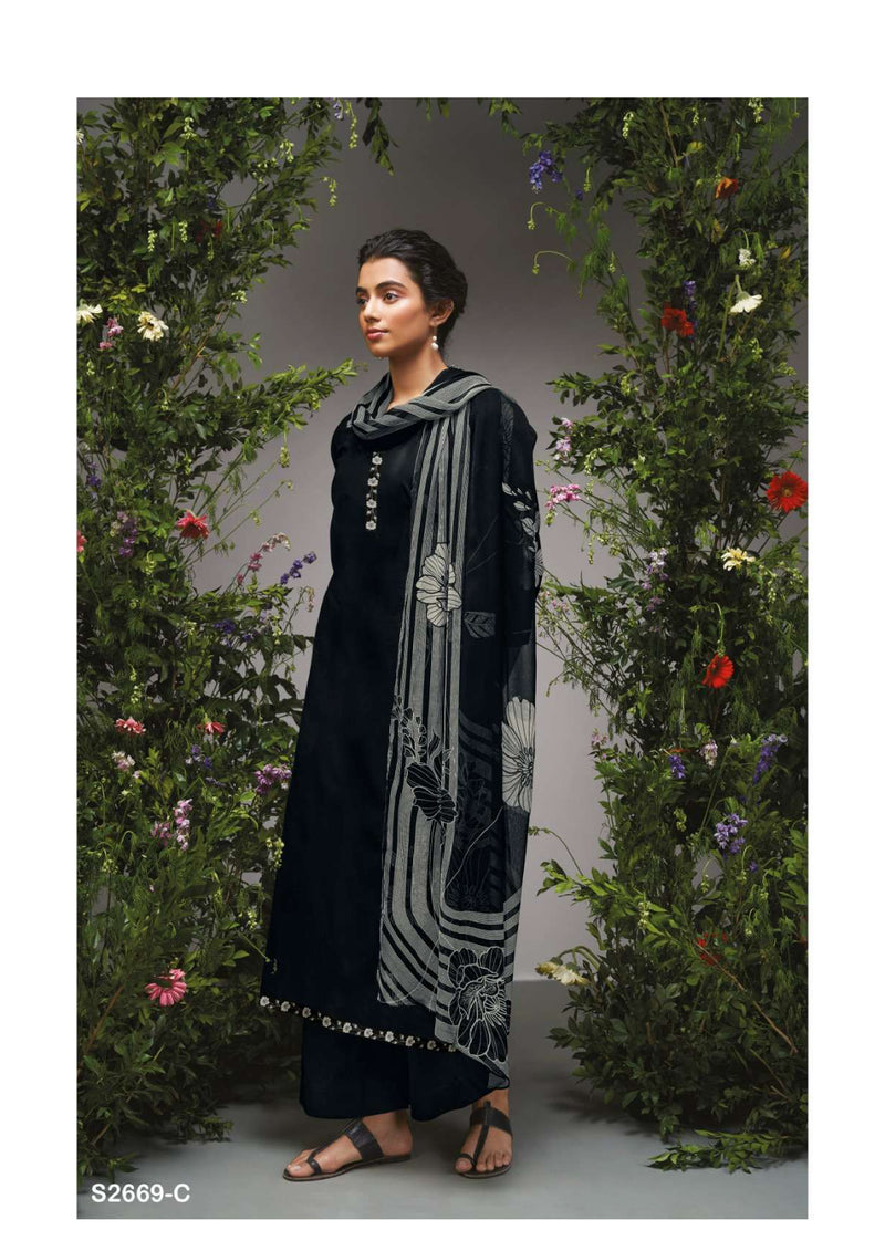 Ganga Fashion Kayra 2669 Cotton Daman Printed Fancy Salwar Suit