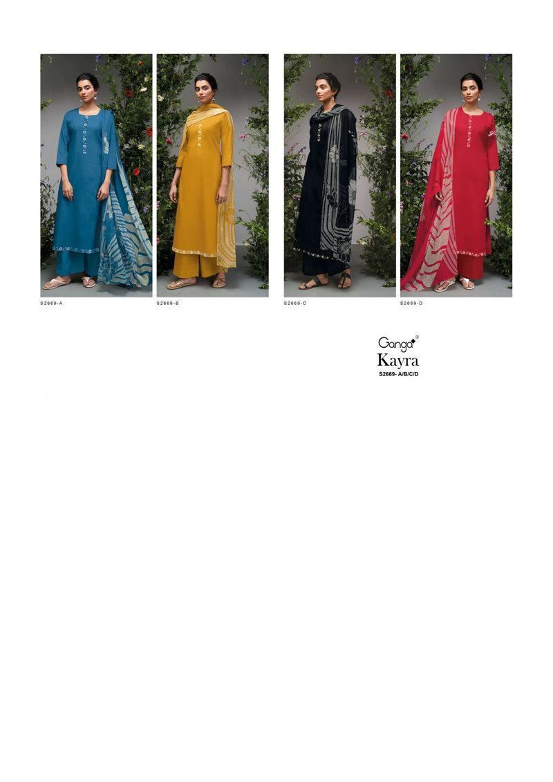 Ganga Fashion Kayra 2669 Cotton Daman Printed Fancy Salwar Suit