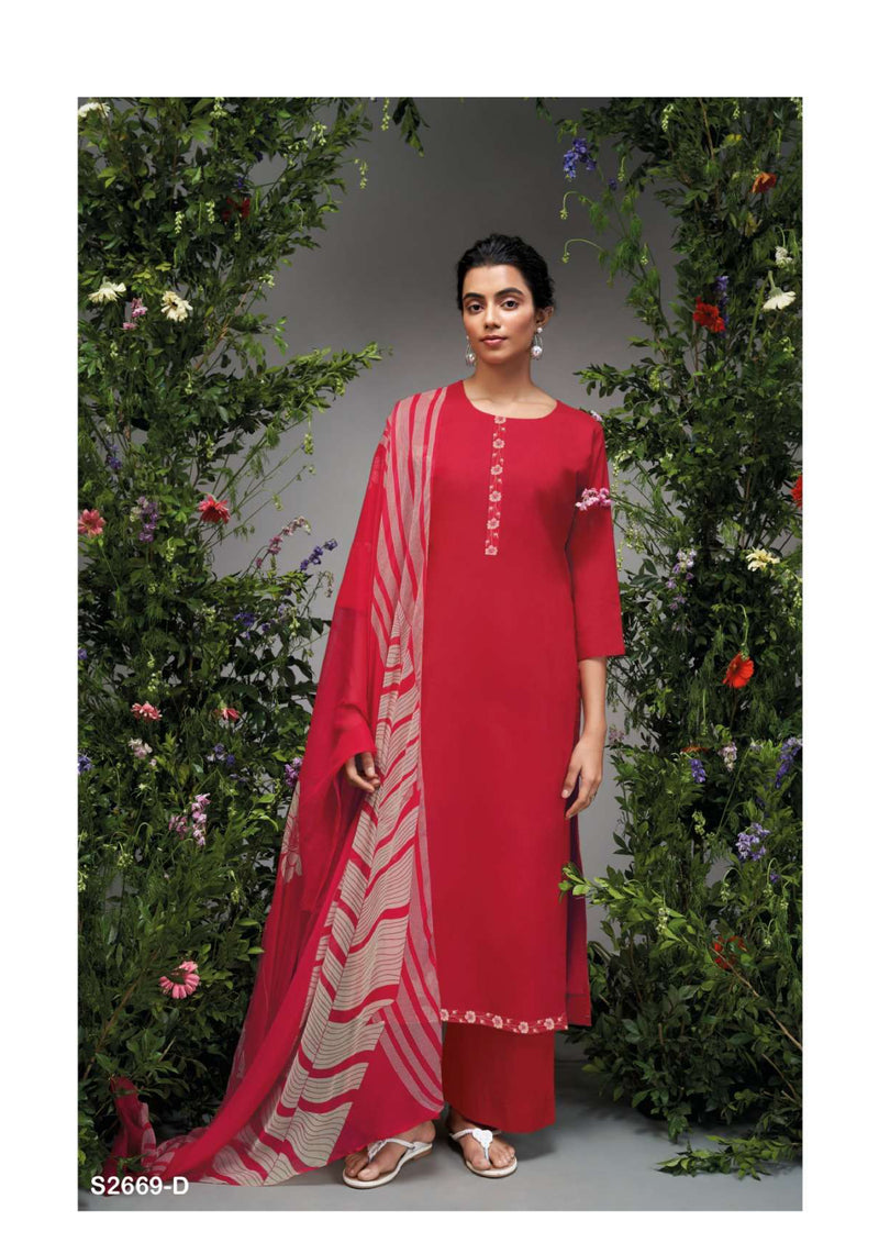 Ganga Fashion Kayra 2669 Cotton Daman Printed Fancy Salwar Suit