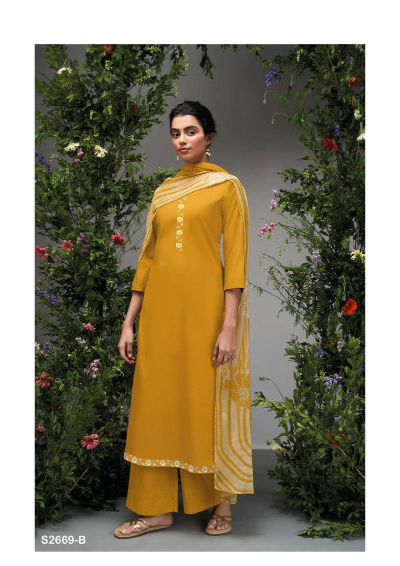 Ganga Fashion Kayra 2669 Cotton Daman Printed Fancy Salwar Suit