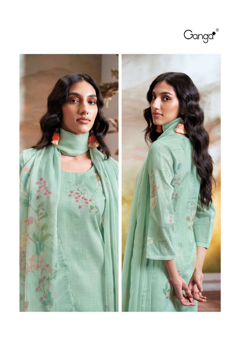 Ganga Fashion Kiana 2726 Cotton Linen Printed Daily Wear Salwar Suit