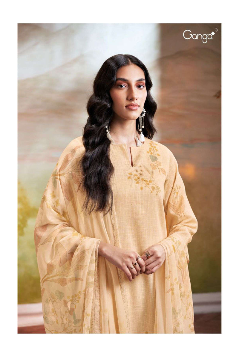 Ganga Fashion Kiana 2726 Cotton Linen Printed Daily Wear Salwar Suit
