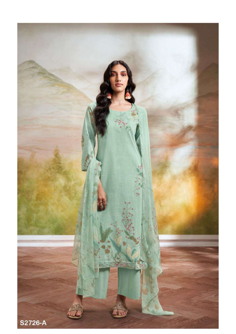 Ganga Fashion Kiana 2726 Cotton Linen Printed Daily Wear Salwar Suit