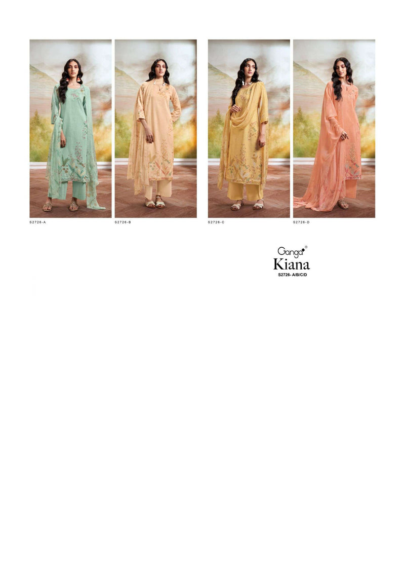 Ganga Fashion Kiana 2726 Cotton Linen Printed Daily Wear Salwar Suit