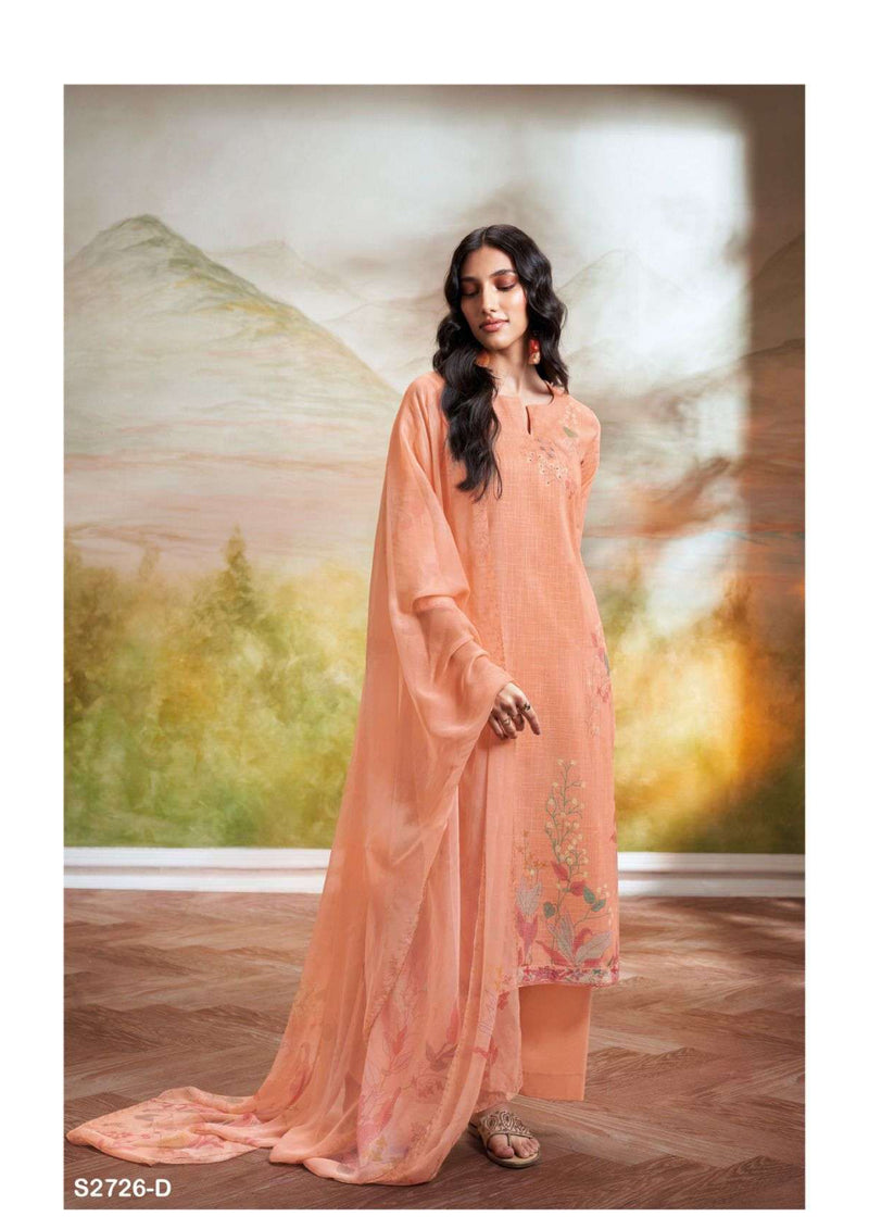 Ganga Fashion Kiana 2726 Cotton Linen Printed Daily Wear Salwar Suit