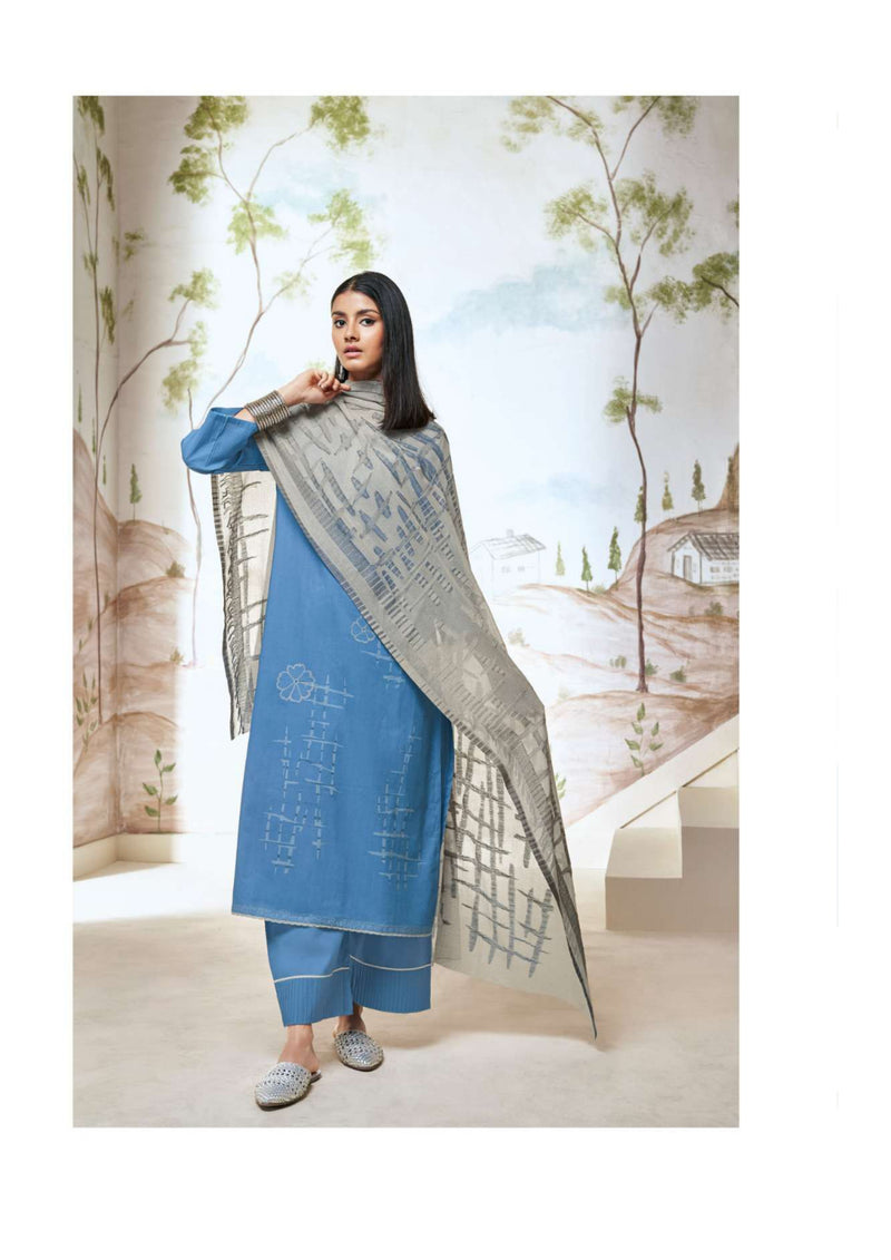 Ganga Fashion Kuhu Cotton Printed Embroidery Hand Work Fancy Salwar Kameez